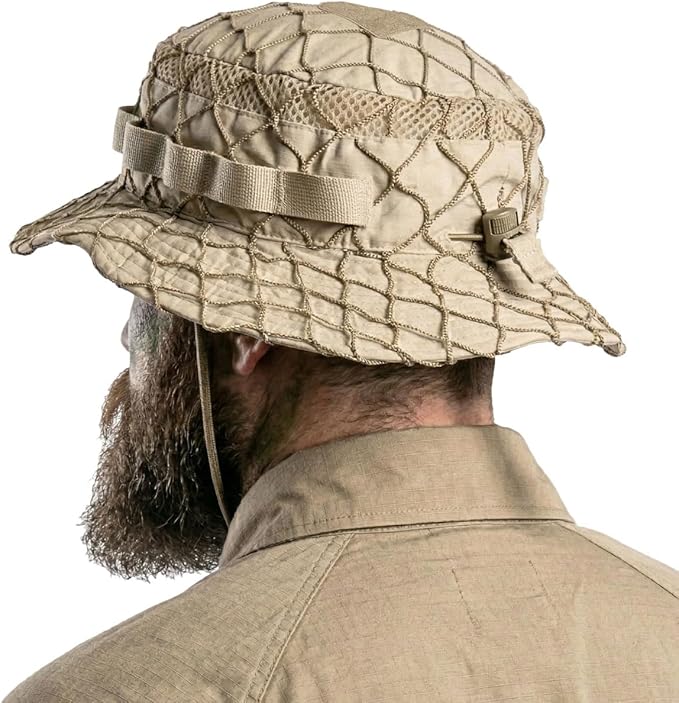 CQR Men's Tactical Boonie Hat, Breathable Packable Sun Hat for Hunting, Hiking, Fishing, Shooting, and Outdoor Activities