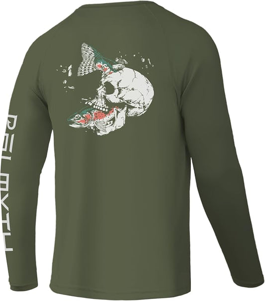 Palmyth Fishing Shirts for Men Long Sleeve UPF 50+ T Shirt Sun Protection Tee