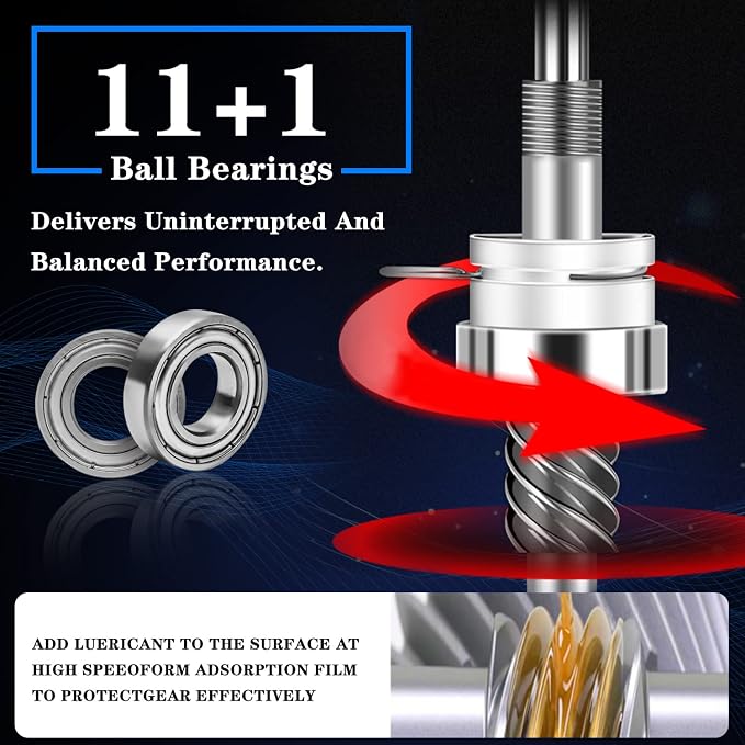One Bass Fishing Rod and Reel Combo, IM7 Graphite 2 Pc Blank Baitcasting Combo, Spinning Rod with SuperPolymer Handle