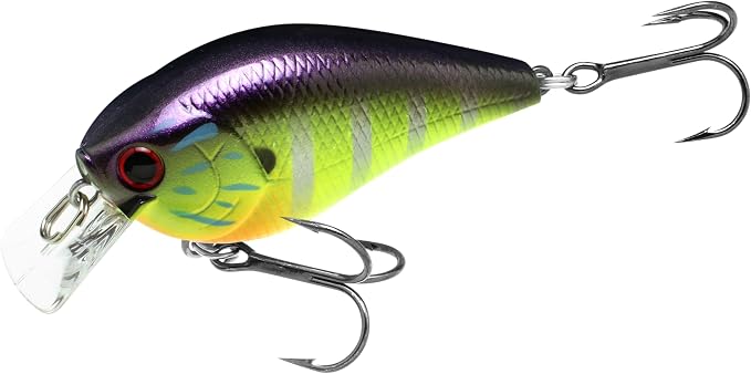 LUCKY CRAFT LC 1.5 Silent Squarebill Crankbait Fishing Lure, 2-3/8", Bass Fishing Lures for Freshwater, Hard Crankbait with Treble Fishing Hooks, Fishing Accessories