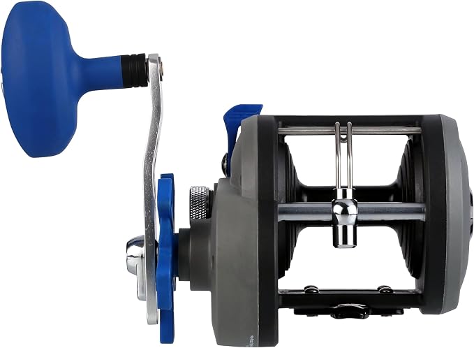 Shakespeare Contender Conventional Fishing Reel, Size 30, Stainless Steel Synchronized Level Wind, On/Off Bait Clicker, 2 Ball Bearing Design