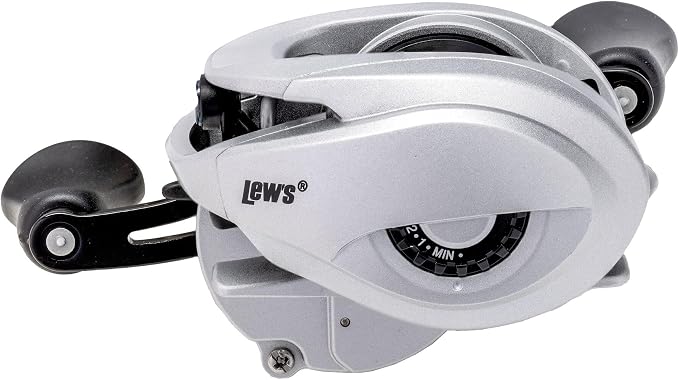 Lew’s Accel Baitcast Fishing Reel, RH Retrieve, 7.5:1 Gear Ratio, 4+1 Bearings (Clam Packaging)