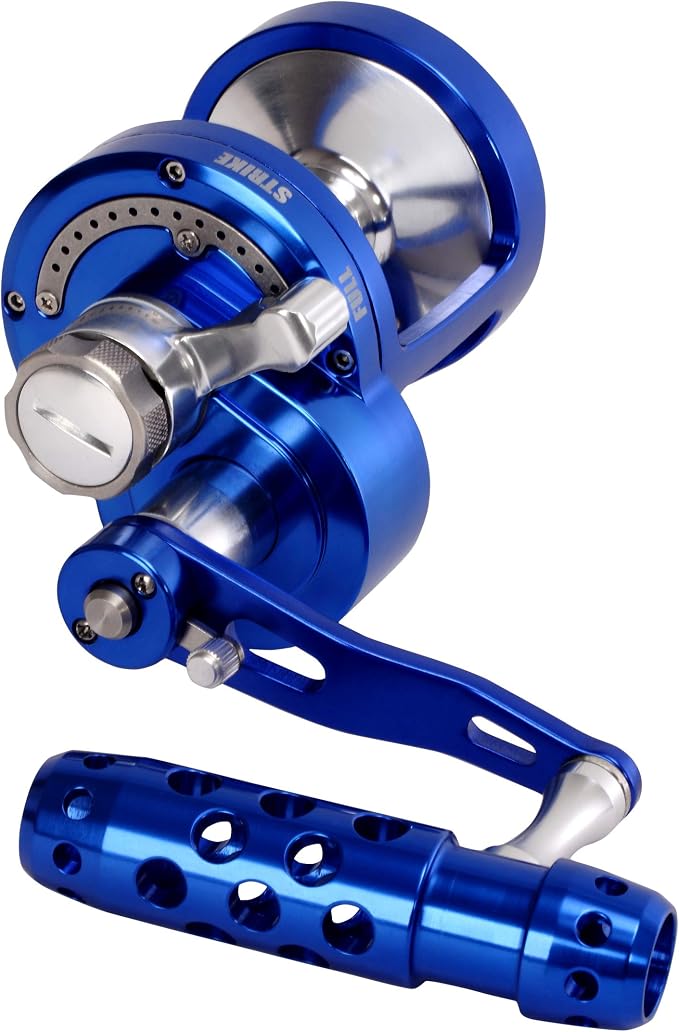 Saltwater Jigging Big Game Fishing Reel CNC Machined 2 Speed 44lbs Lever Drag Deep Sea Boat Trolling Fishing Right Handed Only