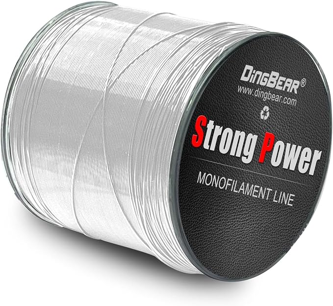 Nylon Fishing Line 200/500/1000M Monofilament Nylon Fishing Strong Tension Wire Fishing Line 4 Colors 5-35LB for Fishing/Hanging/Craft