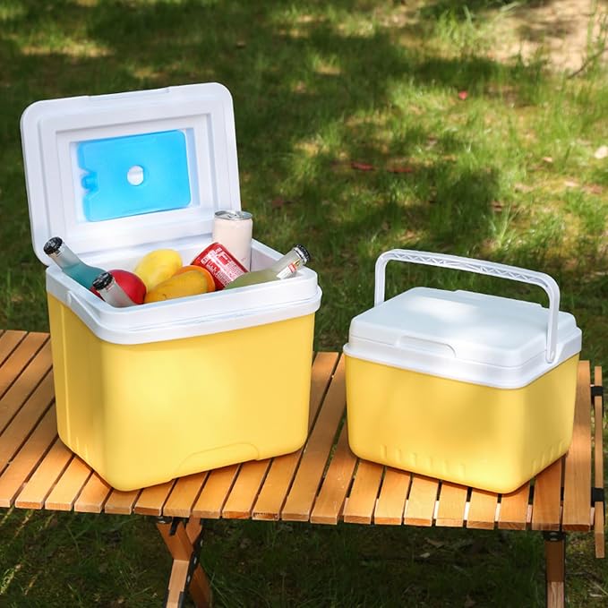 Outdoor Camping Coolers Ice Box Insulated Chest Beverages Food Thermal Incubator for Outdoor Picnics Fishing Box Beverages Food Thermal Incubator