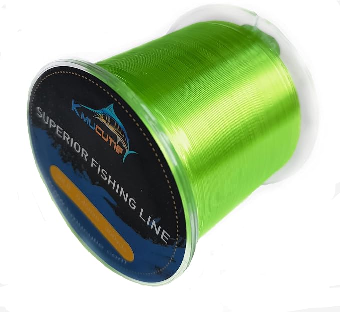 Kmucutie Fishing Line, Monofilament Fishing Line 300 Yds Ultimate Strength, Shock Absorber, Suspend in Water, Knot Friendly - Mono Fishing Line 10-40LB