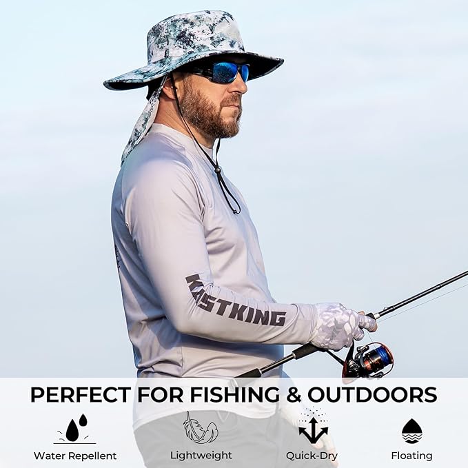 KastKing Sol Armis UPF 50 Boonie Hat - Sun Protection Hat, Fishing Hat, Beach & Hiking Hat, Paddling