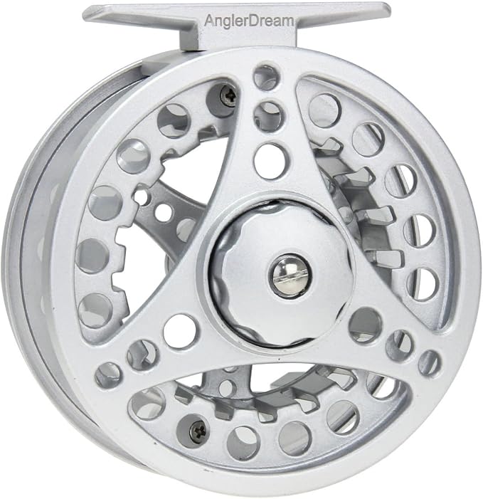 (1/2WT 3/4WT 5/6WT 7/8WT) Fly Reel with Line Combo Aluminum Alloy Large Arbor Fly Fishing Reels Weight Forward Fly Line with Braided Backing Taper Leader Pre-Tied