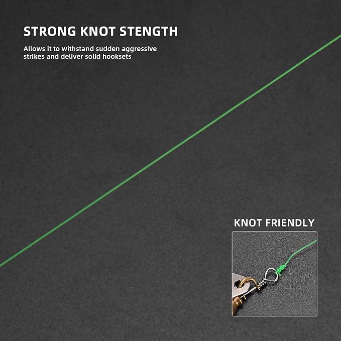 SF Monofilament Fishing Line Premium Spool X-Strong Mono Nylon Material Leader Line for Saltwater Freshwater 8/10/12/15/20/25/30/40/50/60/80/100LB