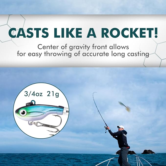 TRUSCEND Swim or Jig Fishing Spinner Baits for Freshwater and Saltwater, Rooster Tail Fishing Lures for Trout Bass Walleye Crappie Salmon Pike, Blade Bait with Copper Blade