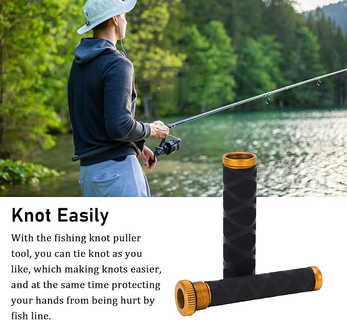 OUKENS Fishing Line Dragger, Fishing Knot Puller Tool Assist Fishing Line Knotting Device Tension Line Dragger for Fishing