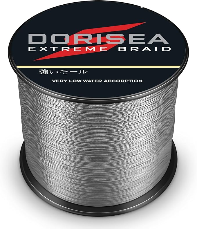 Extreme Braid 100% Pe Grey Braided Fishing Line 109Yards-2187Yards 6-550Lb Test Fishing Wire Fishing String-Abrasion Resistant Incredible Superline