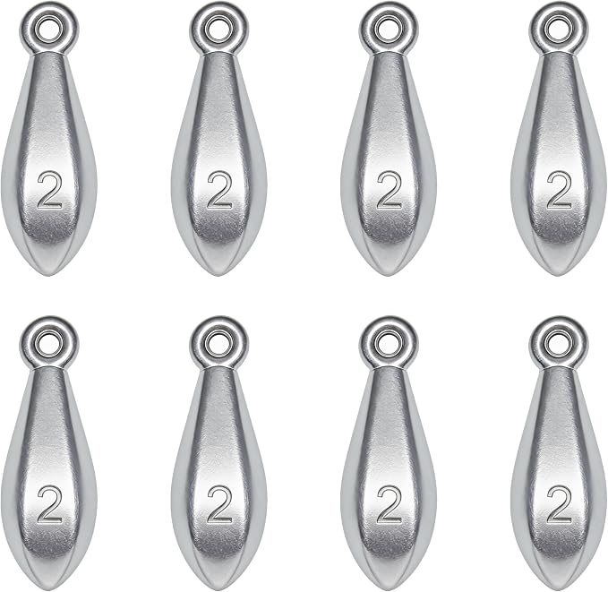 Fishing Weights Sinkers Bank Sinkers Bullet Weights for Surf Fishing Pier Bank Fishing Saltwater Fishing Gear 1oz to 8oz
