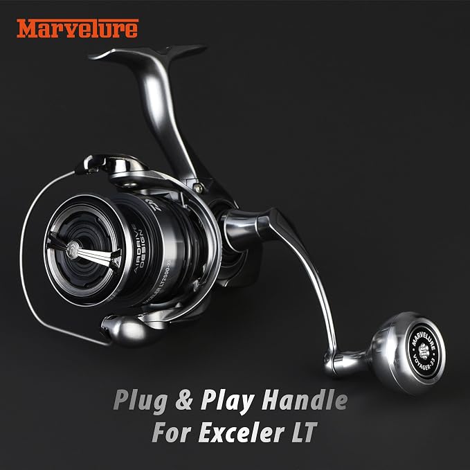 Mamba Series Power Handle 2.28'' (58 mm) Compatible for Daiwa Fuego LT, Ballistic LT, Tatula LT, Exceler LT 1000-4000 Spinning Fishing Reels