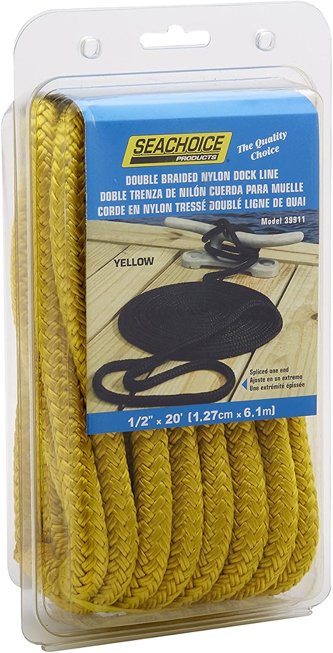 Seachoice Double-Braid Nylon Dock Line