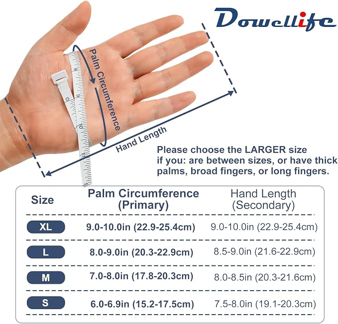Dowellife 12 Pairs Cut Resistant Gloves Food Grade Level 5 Protection, Safety Kitchen Cuts Gloves for Mandolin Slicing, Fish Fillet, Oyster Shucking, Meat Cutting, Wood Carving (Black Gray, X-Large)