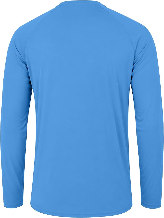 FISHEAL Men's Long Sleeve Fishing Shirts, UPF 50+ Camo Sun Protection Rash Guard, UV Shirt for Swimming Hunting Outdoor