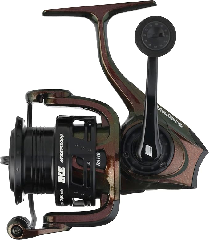 Abu Garcia IKE Signature Spinning Reel, Reliable Freshwater Fishing Reel, Durable & Lightweight Aluminum Construction, Everlast Bail System