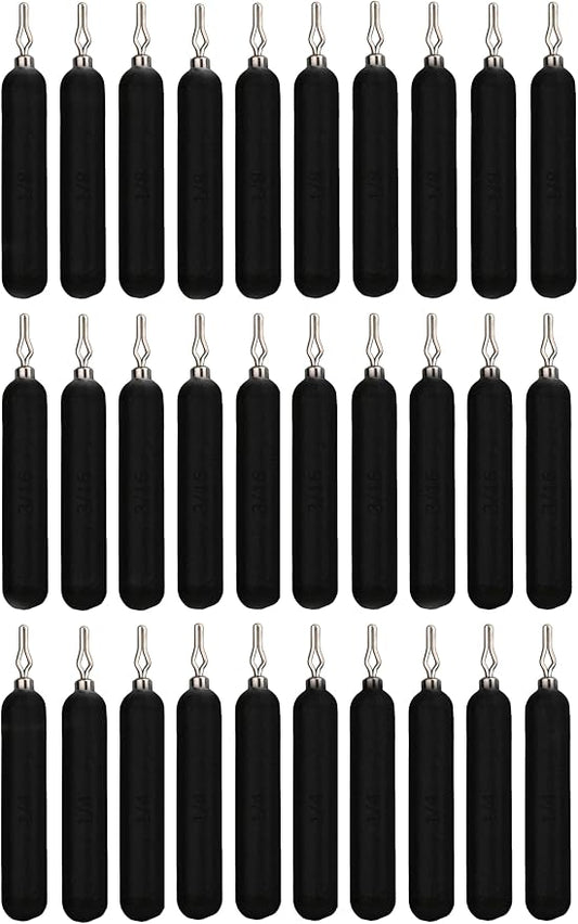 Reaction Tackle Lead Drop Shot Weights for Bass Fishing - Freshwater & Saltwater - Skinny Pencil Shaped Sinkers for Drop Shot Rig