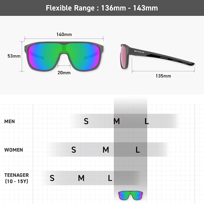 MARS Lifestyle Outdoor Polarized sunglasses UV400 Anti-Seawater Women Men Adult Teenager Running Fishing Sports