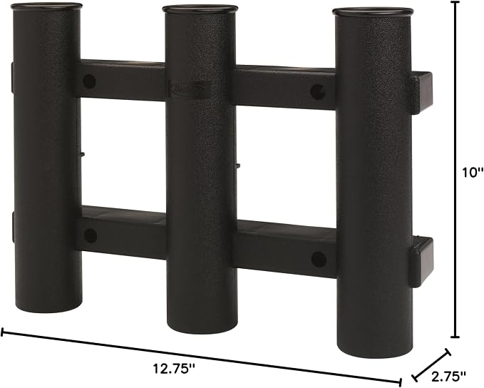 Berkley Tube Rod Rack, Tube Holder for 3 Rods or Combos, Corrosion Proof Durable Polyurethane Frame, Conveniently Save Space and Store Rods Securely and Safely