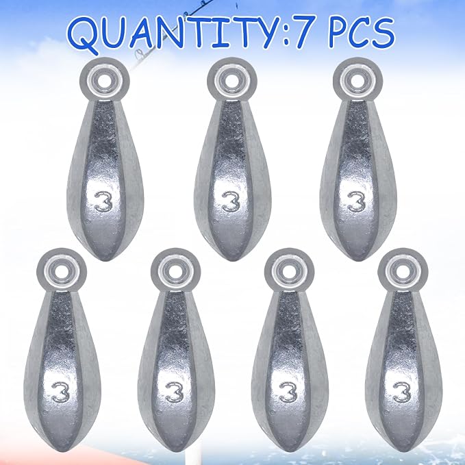 Fishing Weights Sinkers Bullet Fishing Weights Sinkers Ocean Saltwater Surf Fishing Gear Fishing Assortment 1oz 2oz 3oz 4oz