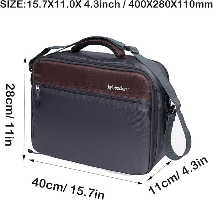 Kylebooker Fishing Reel Case – Travel Storage Bag with Adjustable Compartments for Fly Reels, Spinning Reels, Baitcasting Reel & Fishing Gear