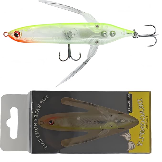 opwater Crawler Walks On Water Dragonfly Big Bass Blow Ups Great Fishing Gift Great for Freshwater Fishing