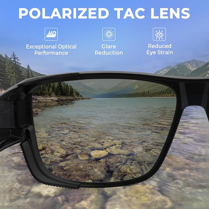KastKing Comal Fit-Over Polarized Sports Sunglasses With PuriVex Protective Lens Coating, Fishing Driving, UV400, Men Women
