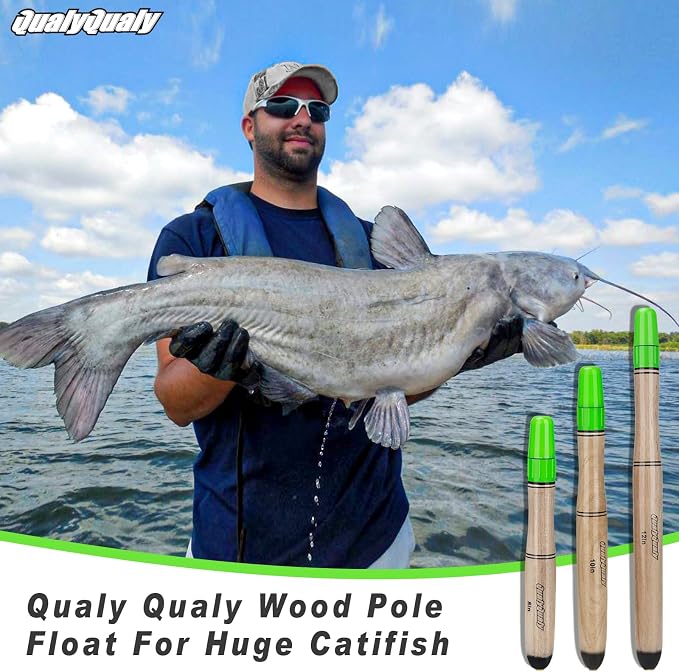 QualyQualy Lighted Fishing Floats for Catfish, 3-5PCS Fishing Pole Floats Glow in Dark Fishing Bobber with Glow Sticks for Freshwater Saltwater