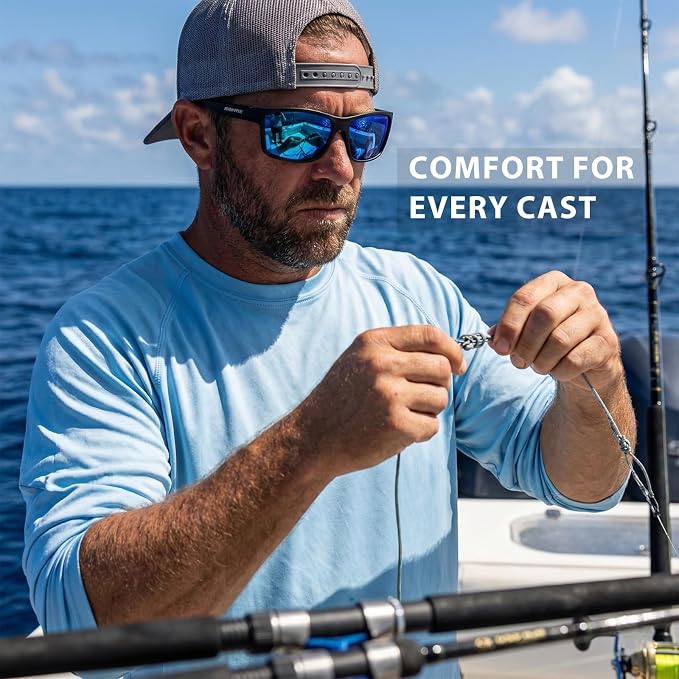 maivnz Floating Polarized Fishing Sunglasses for Men Women, Unsinkable UV400 Sports Glasses for Kayaking, Boating & Surfing