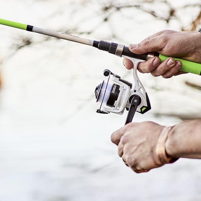 Zebco Roam Spinning Reel and Fishing Rod Combo, 6-Foot Fiberglass Fishing Pole, Split ComfortGrip Handle, Soft-Touch Handle Knob, Changeable Right- or Left-Hand Retrieve