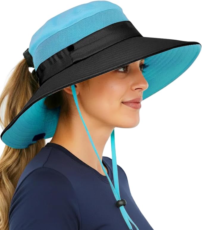 GearTOP Safari Hat for Men Sun Hats for Women UV Protection UPF 50+ Fishing, Gardening, Hiking Hat (22-23 1/2")