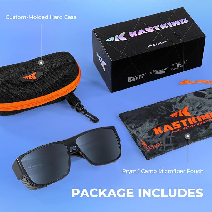 KastKing Comal Fit-Over Polarized Sports Sunglasses With PuriVex Protective Lens Coating, Fishing Driving, UV400, Men Women