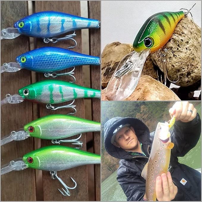 10 Blank Unpainted Minnow Crankbait Topwater Lipless Jerkbait Fishing Lures V3