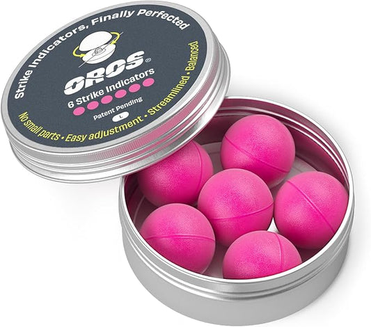 Oros Strike Indicators for Fly Fishing, Reusable Foam Nymph Indicators, High Visibility Trout Fishing Float, Assorted Sizes