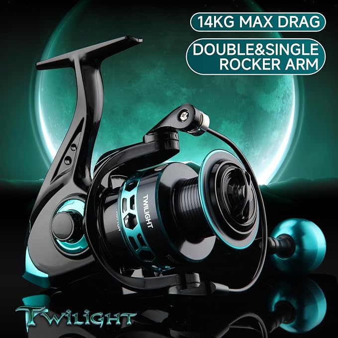 HAUT TON Dolphin Advance Edition Spinning Reel,5.2:1Gear Ratio,22LBS,5+1BB,Backlash Free Bearing,Sealed Drag System,Saltwater,Freshwater Fishing Reels