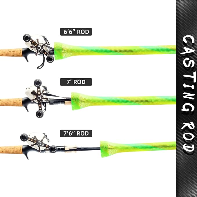 SF Fishing Rod Sock Fishing Rod Sleeve Rod Cover Braided Mesh Rod Protector Pole Gloves Fishing Tools for Spinning Fishing Rod,Casting Rod,Musky Rod, Ice Rod, Fly Rod, Spey Rod