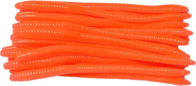 20 Pcs 5" Finesse Trick Worm (Scent, Float) Soft Plastic Bait for Bass Fishing