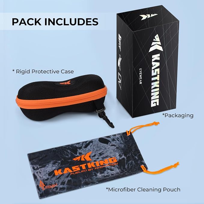 KastKing Hiwassee Polarized Sport Sunglasses for Men and Women, Wrap Sunglasses for Fishing Cycling and Running,UV Protection