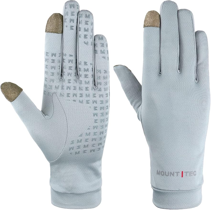 UV Protection Gloves Men's Women's Finger Tip Touchscreen Gloves UPF 50+ Sun Protective Glove for Cycling Fishing Running Hiking Boating Garden Safari Outdoor Activitie