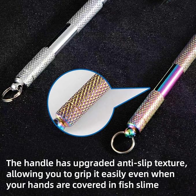 HONGYAN Fish Hook Remover Tool - 2 Pack Fishing Dehooker with Retractable Lanyard, Quick Release Descending Device for Saltwater Freshwater Fishing