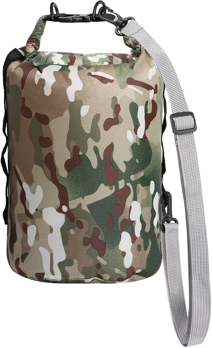 Dry Bags Waterproof Dry Sacks Small Lightweight Dry Bag with Strap for Paddle Board Kayaking Fishing Camping Hiking (5L)