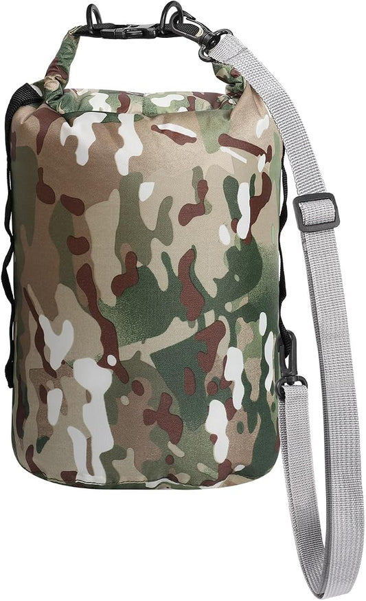 Dry Bags Waterproof Dry Sacks Small Lightweight Dry Bag with Strap for Paddle Board Kayaking Fishing Camping Hiking (5L)