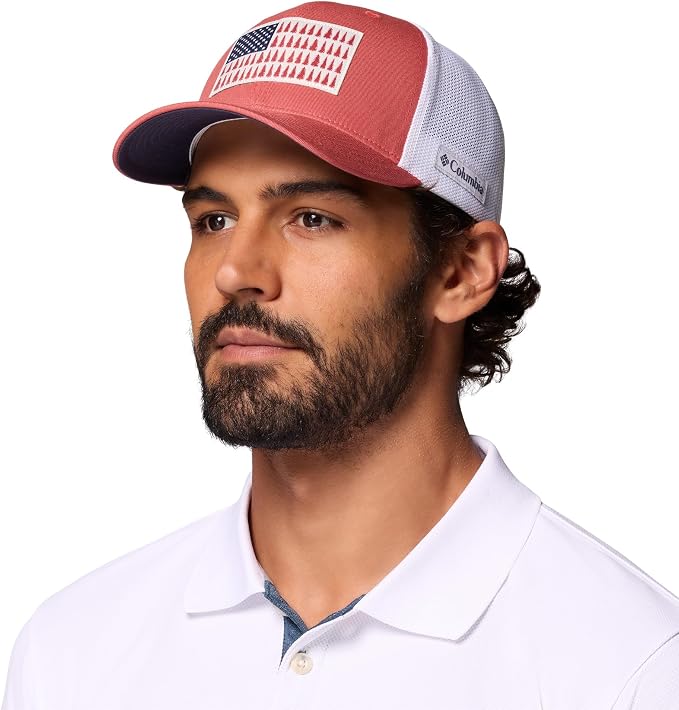 Columbia Unisex Adult PFG Logo Mesh Ball Cap