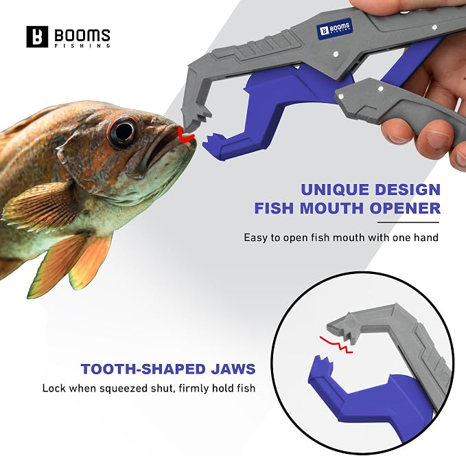 Booms Fishing Gear and Equiment: 9pcs Fishing Tool kit - 7" Fillet Knife, 9" Needle Nose Pliers, Digital Fish Scale with Gripper, Dehooker, Scissors, Towel, Retractor and 2 lanyard for Saltwater, XT05
