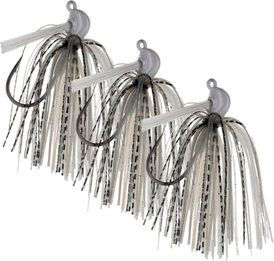 Reaction Tackle Flipping Jigs for Bass Fishing – Weedless Design Fishing Jig Head Fishing Lures - Bass, Pike, Walleye, Muskie and More (3-Pack)