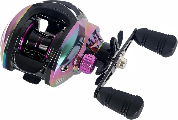 Baitcaster Reels, 7.2:1 Gear Ratio Baitcasting Fishing Reel, Saltwater & Freshwater Bait Cast Reel with 18+1bb Stainless Steel Ball Bearings,22lbs Max Drag Baitcaster Reels