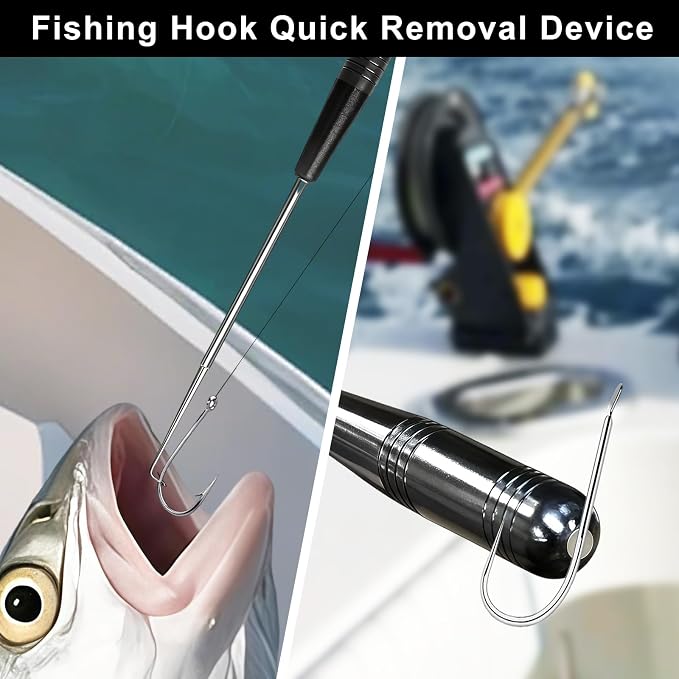 DONQL 6in Fishing Pliers Tools Kit, Fishing Pliers Hook Remover, Fishing Scissors Line Cutter, Saltwater Resistant Fishing Gear with Lanyard, Multifunctional Fishing Hook Remover Gifts