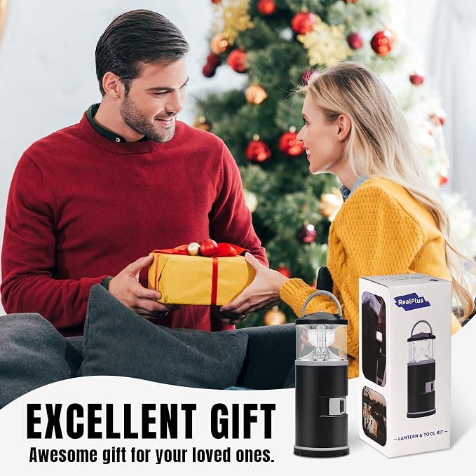 Fishing Gifts for Dads - LED Camping Lantern, Multi Tool & Fishing Gear for Outdoors Camping Hiking Birthday and Father's Day Presents